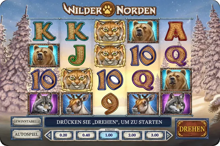 Freispiele und Spielmechanik Wild North